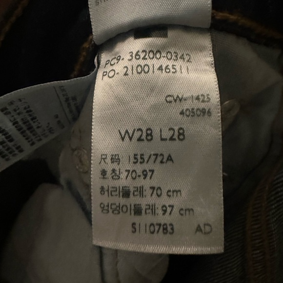 Levi's Women's Straight Leg Jeans - Dark Blue - Picture 3 of 4